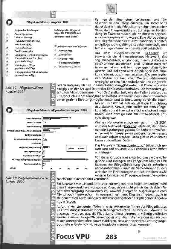Vorschauseite 6: Pflegekonsildienst - ein Beitrag zur professionellen Patientenversorgung im Universitätsklinikum Gießen