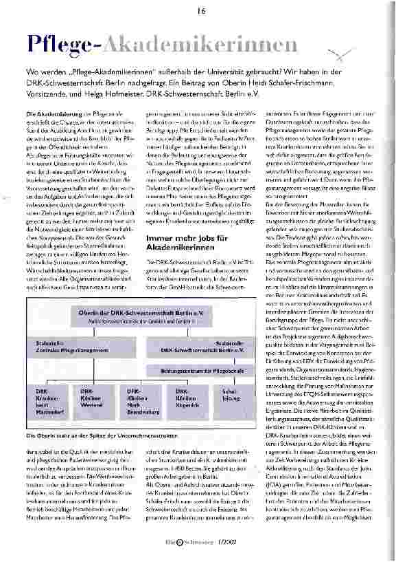 Vorschauseite 1: Pflege-Akademikerinnen