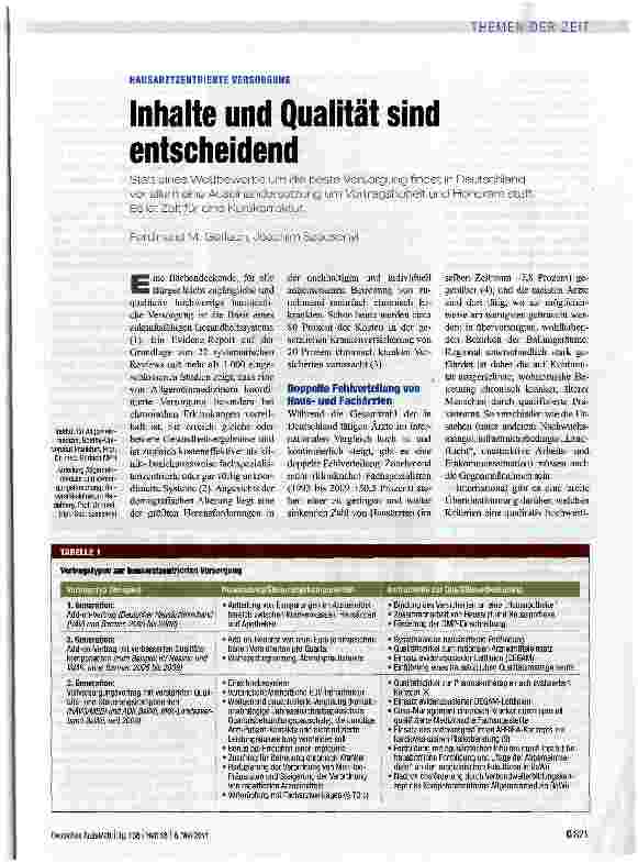 Vorschauseite 1: Inhalte und Qualität sind entscheidend
