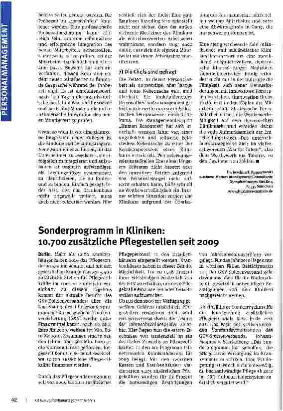 Vorschauseite 4: Aktiv gegen den Ärztemangel