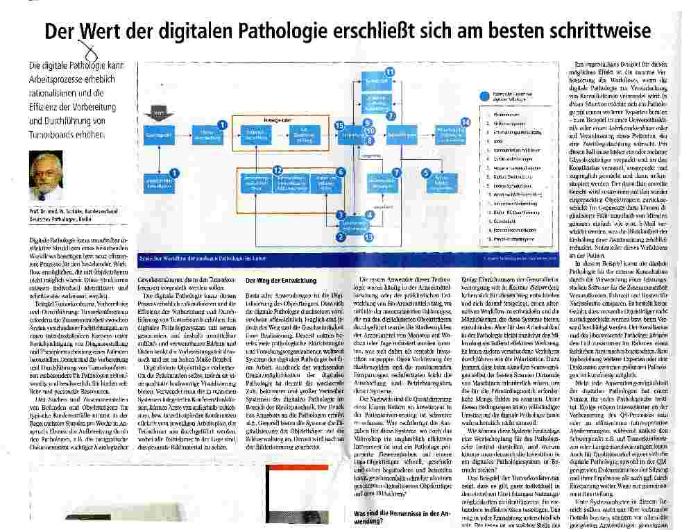 Vorschauseite 1: Der Wert der digitalen Pathologie erschließt sich am besten schrittweise