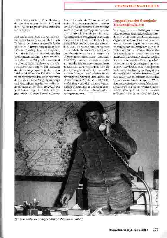 Vorschauseite 2: Gemeindekrankenschwestern berichten über die Einrichtung von Sozialstationen in Westdeutschland in den 1970er Jahren„Wir waren Könige in unserem Reich
