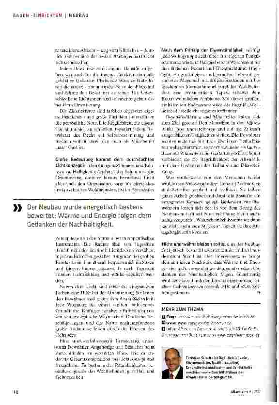 Vorschauseite 3: Neues Konzept, neuer Bau und ein neues Lebensgefühl