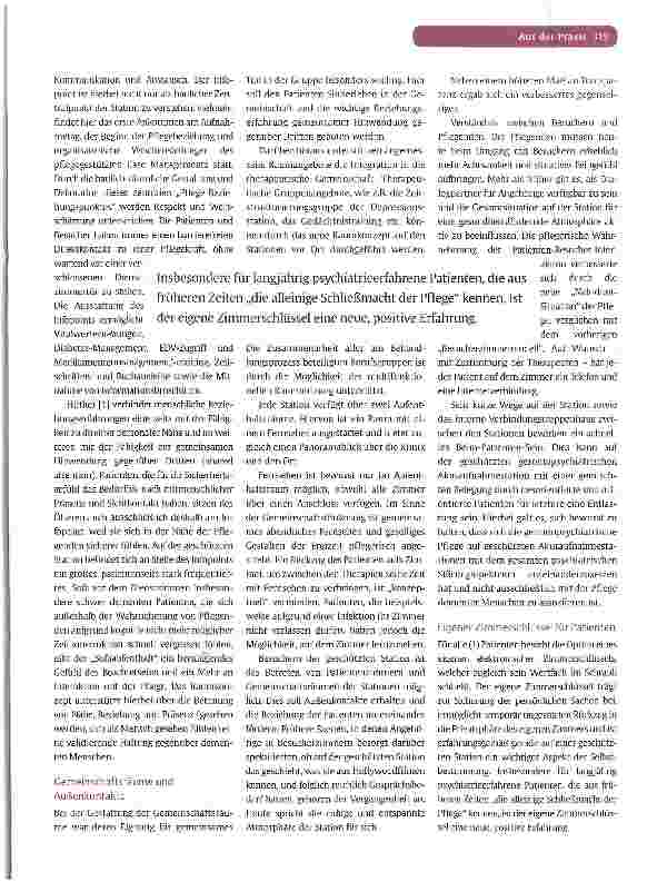 Vorschauseite 5: „Stein auf Konzept - Konzeptgeleiteter Bau eines gerontopsychiatrischen Zentrums