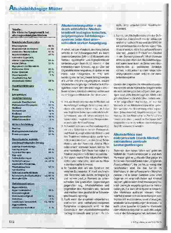 Vorschauseite 3: Süchtig geboren - Psychomotorische Defizite bei Kindern von alkoholabhängigen Müttern (Teil II)