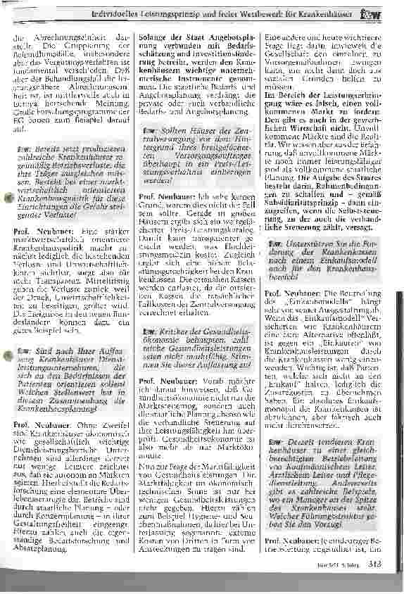 Vorschauseite 2: Individuelles Leistungsprinzip und freier Wettbewerb für Krankenhäuser