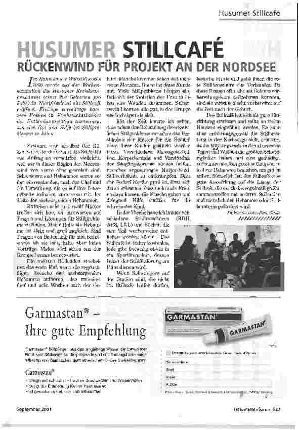 Vorschauseite 1: HEBAMMENHILFE FÖRDERT STILLENPSYCHOSOZIALE EINFLUSSFAKTOREN AUF DIE STILLDAUER