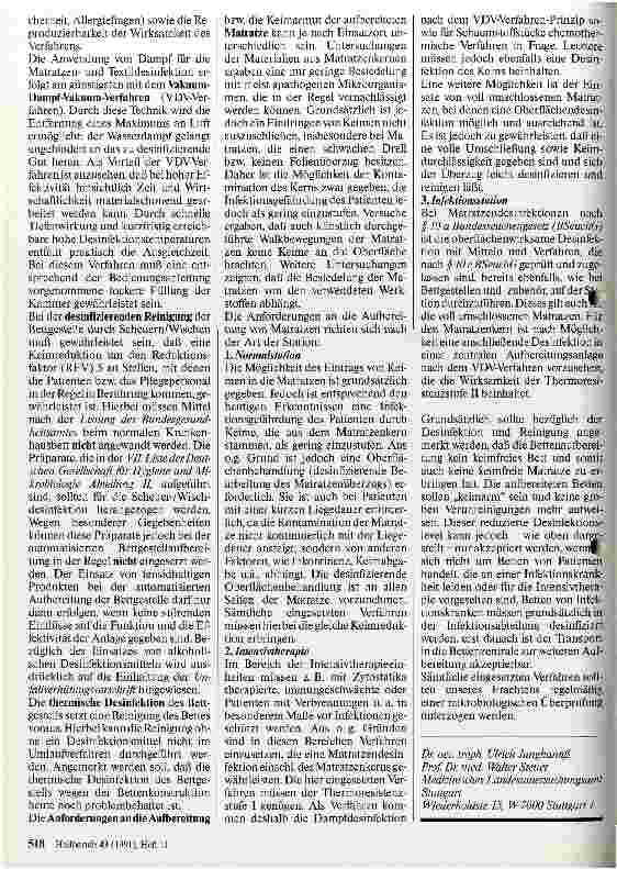 Vorschauseite 3: Bettenaufbereitung im Krankenhaus