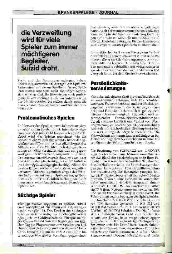 Vorschauseite 2: Zur Problematik der Süchtigkeit