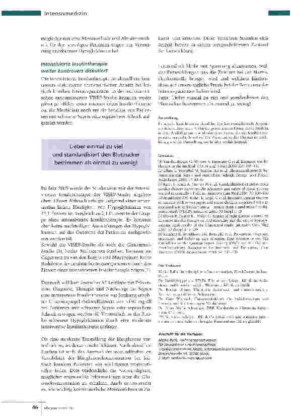 Vorschauseite 5: Unterschiedliche MessmethodenBZ ist nicht gleich BZ