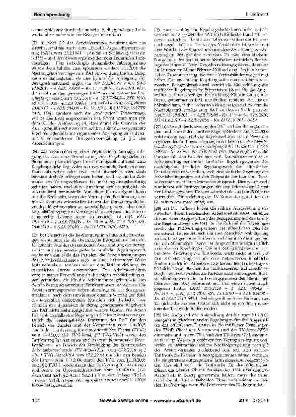 Vorschauseite 3: Auslegung einer vertraglichen Bezugnahmeklausel - Gleichstellungsabrede - lückenhafte Vertragsregelung - ergänzende Vertragsauslegung