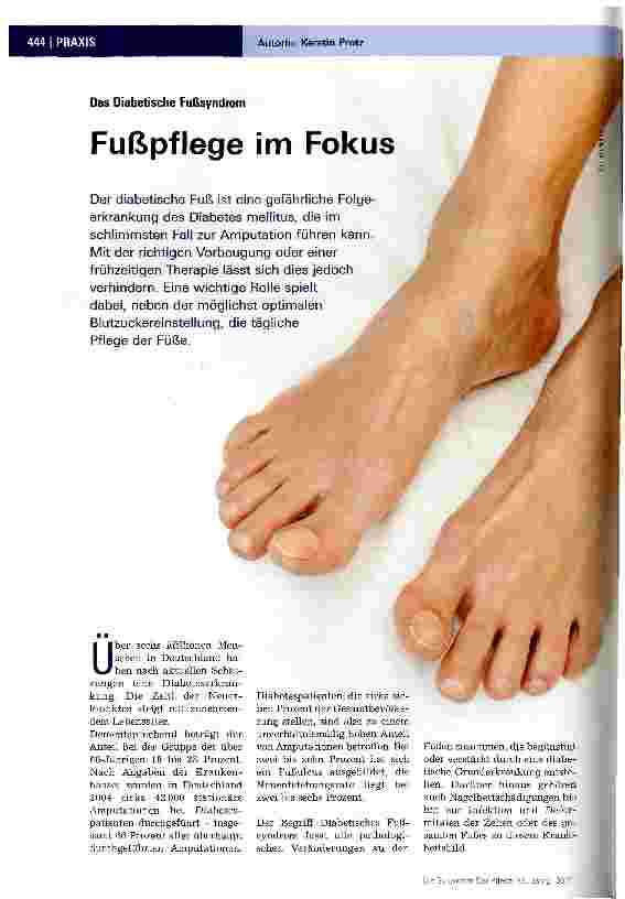 Vorschauseite 1: Fußpflege im Fokus