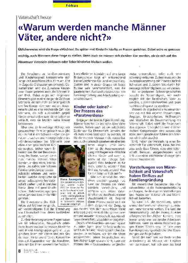 Vorschauseite 1: Warum werden manche Männer Väter, andere nicht?