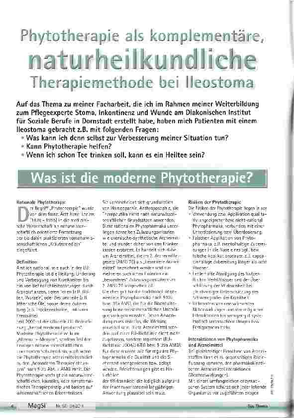 Vorschauseite 1: Was ist die moderne Phytotherapie?