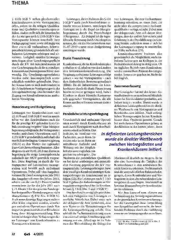 Vorschauseite 3: Zwischen den Welten - die »ambulante spezialärztliche Versorgung«