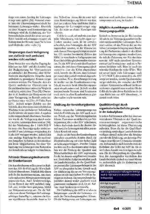 Vorschauseite 6: Zwischen den Welten - die »ambulante spezialärztliche Versorgung«