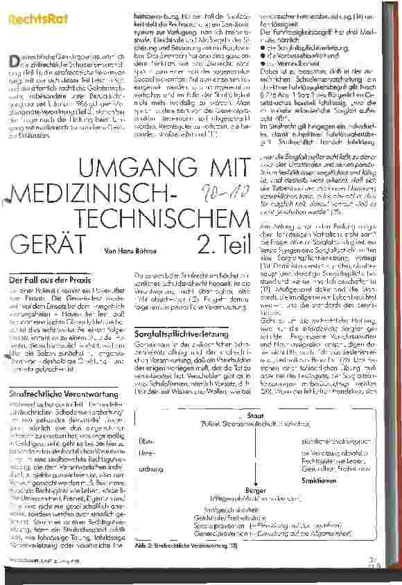 Vorschauseite 1: Umgang mit medizinisch-technischem Gerät - 2. Teil