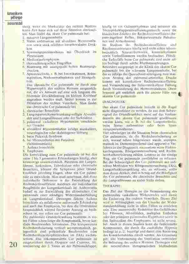 Vorschauseite 2: Pathogenese und Klinik des Cor pulmonale