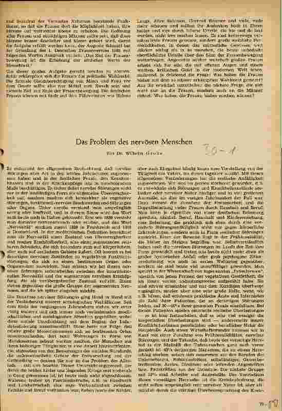 Vorschauseite 1: Das Problem des nervösen Menschen