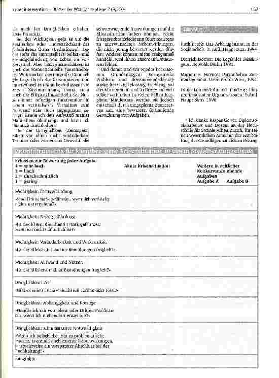 Vorschauseite 3: Arbeitsplanung und Krisenintervention