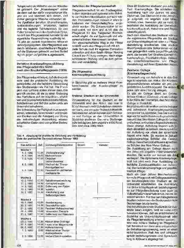 Vorschauseite 3: Krankenpflege am Groote-Schuur-Klinikum in Kapstadt 2. Teil: Pflegepraxis und Ausbildungsmöglichkeiten