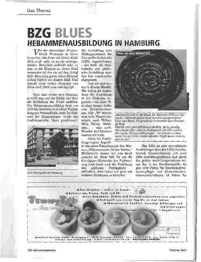 Vorschauseite 1: BZG BLUESHEBAMMENAUSBILDUNG IN HAMBURG