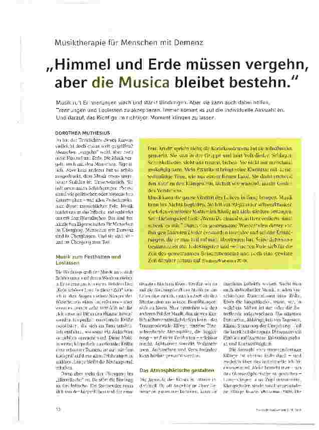 Vorschauseite 1: Himmel und Erde müssen vergehn, aber die Musica bleibet bestehn