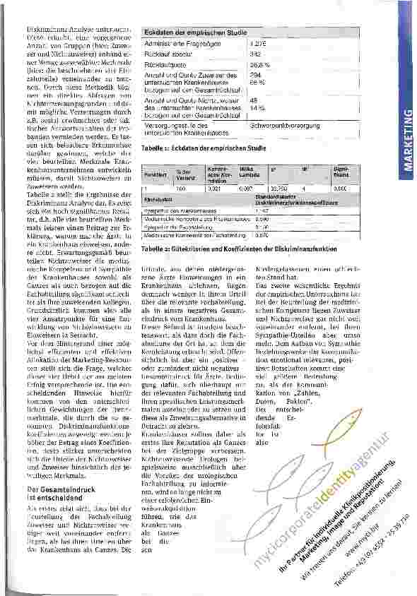 Vorschauseite 2: Medizinische Kompetenz oder Sympathie?