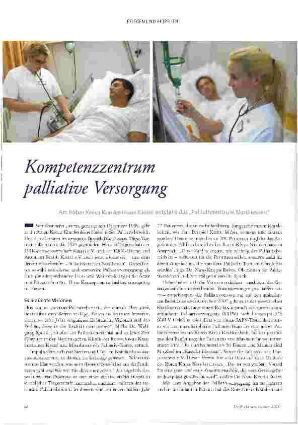 Vorschauseite 1: Kompetenzzentrum palliative Versorgung
