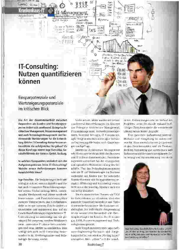 Vorschauseite 1: IT-Consulting: Nutzen quantifizieren können