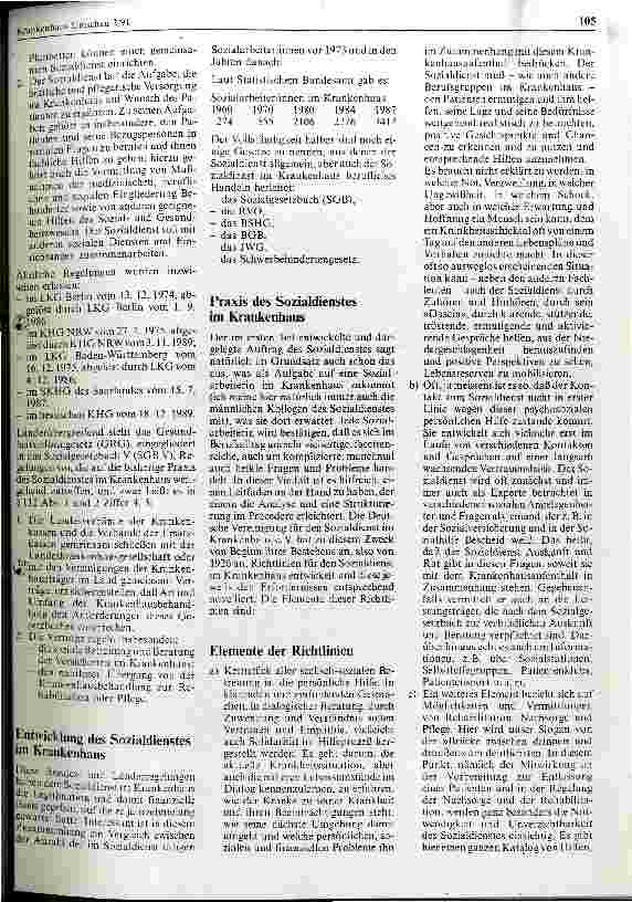 Vorschauseite 2: Auftrag und Praxis des Sozialdienstes im Krankenhaus