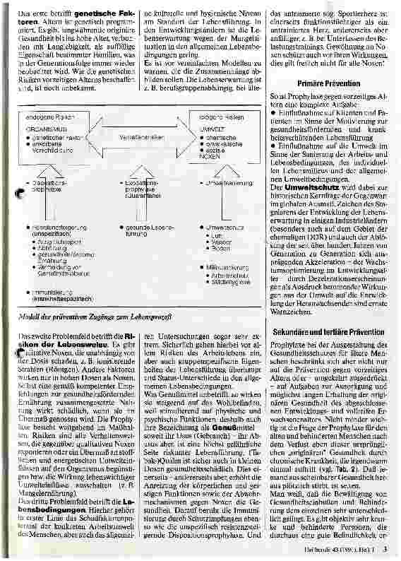 Vorschauseite 2: Prophylaktische Aspekte bei der Gestaltung des Gesundheitsschutzes für ältere Menschen