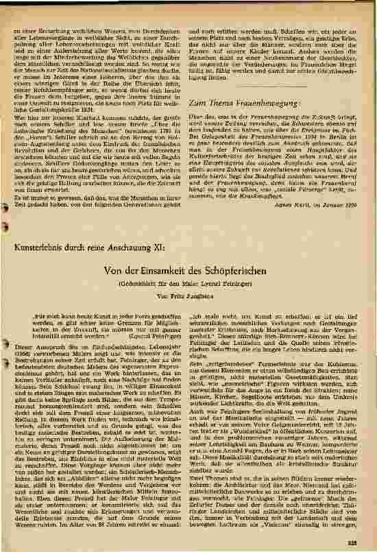 Vorschauseite 3: Die geistige Haltung der Frau Die Frauenbewegung - gestern, heute und morgen (III)