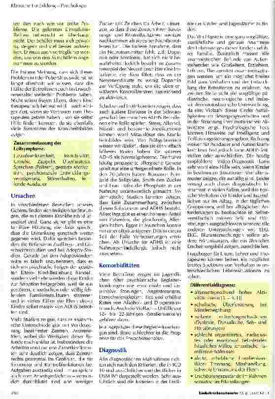 Vorschauseite 3: ADHS - Modediagnose oder Herausforderung unserer Zeit