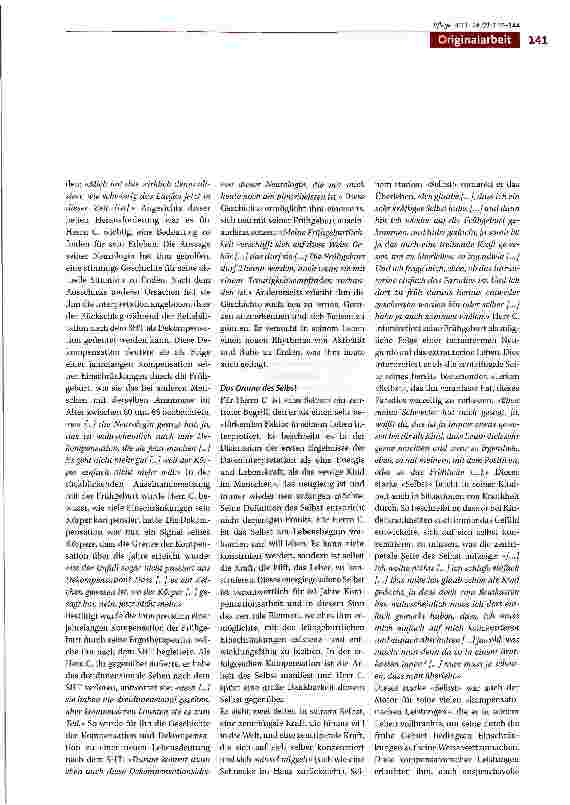 Vorschauseite 5: Das verlorene Paradies Reflexion der Frühgeburt aus Anlass eines Schädel-Hirn-Traumas. Eine Fallstudie