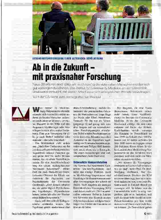 Vorschauseite 1: Ab in die Zukunft - mit praxisnaher Forschung