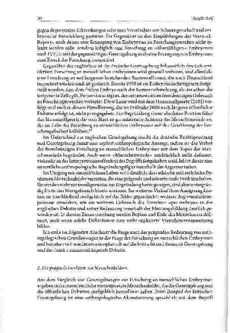 Vorschauseite 4: Forschung an menschlichen EmbryonenZur Unhintergehbarkeit weltanschaulicher Voraussetzungen in der bioethischen Debatte