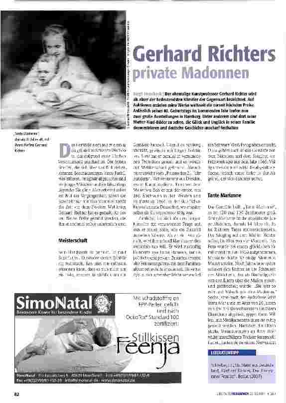 Vorschauseite 1: Gerhard Richters private Madonnen