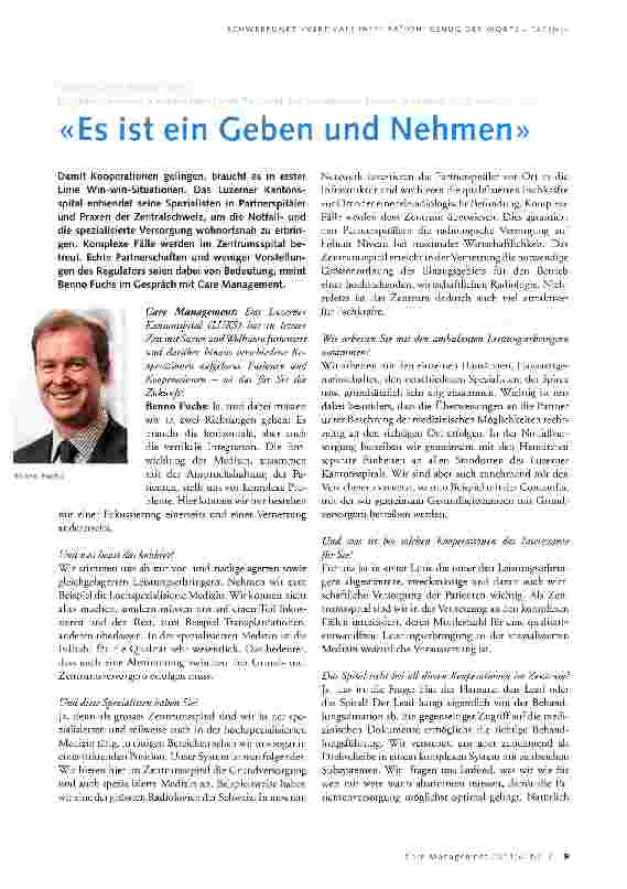 Vorschauseite 1: Es ist ein Geben und Nehmen