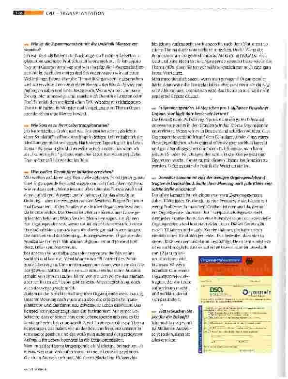 Vorschauseite 5: Arbeitsalltag einer Organspendebeauftragten