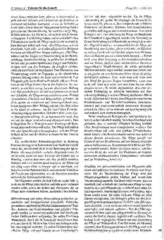 Vorschauseite 6: Visionen für die Zukunft - Die Pflege als Beruf im Gesundheitswesen der Deutschschweiz