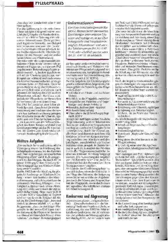 Vorschauseite 2: Überleitungspflegende informieren, beraten und managen Arbeit an den Schnittstellen