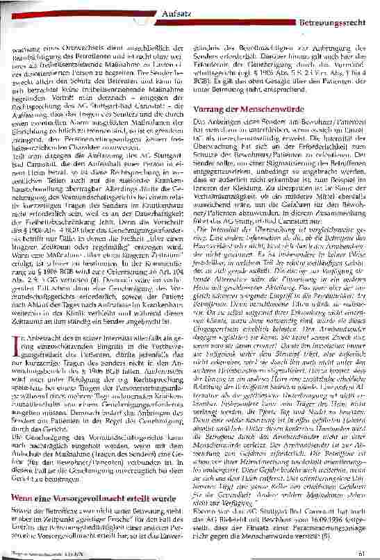Vorschauseite 3: Zur Zulässigkeit von Personenortungsanlagen