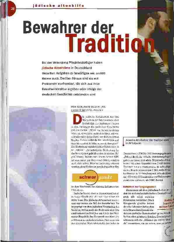 Vorschauseite 1: Bewahrer der Tradition