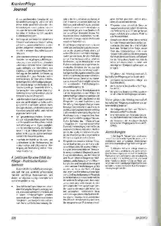 Vorschauseite 4: Die ethische Verantwortung der Pflegeberufe Von der Arbeitsgemeinschaft katholischer Pflegeorganisationen
