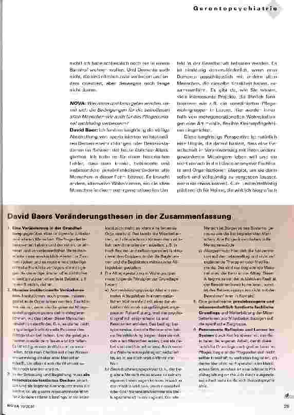 Vorschauseite 4: Die vollstationären Altersghettos abschaffen