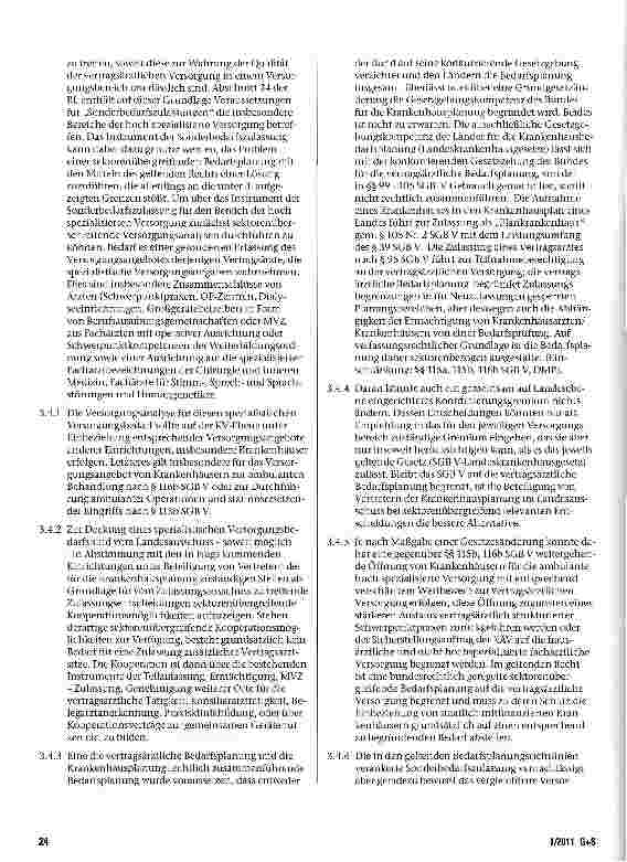 Vorschauseite 4: Reform bedarf der ambulanten Bedarfsplanung