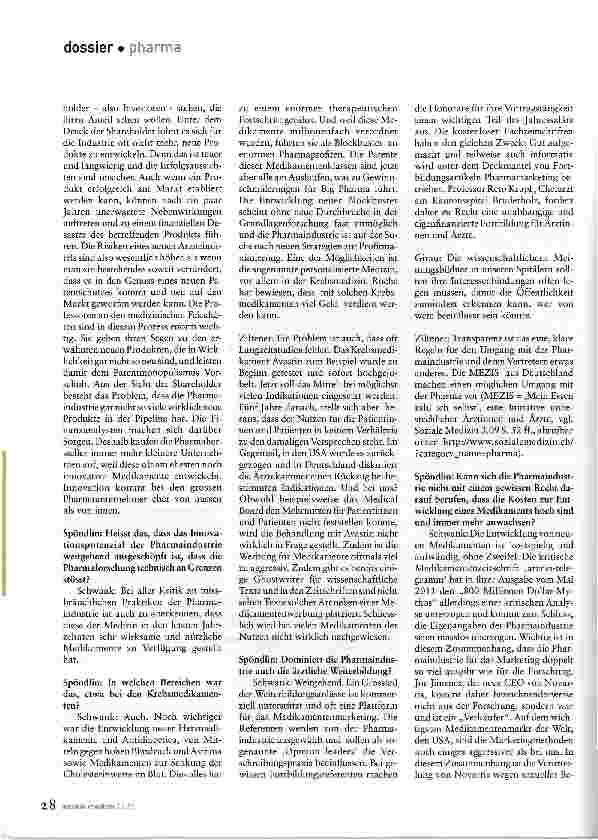 Vorschauseite 5: ... auf das Wohlwollen der Pharmaindustrie angewiesen