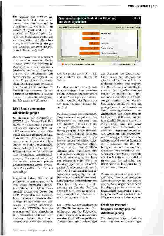 Vorschauseite 2: Gutes Arbeitsklima -zufriedene Pflegende?