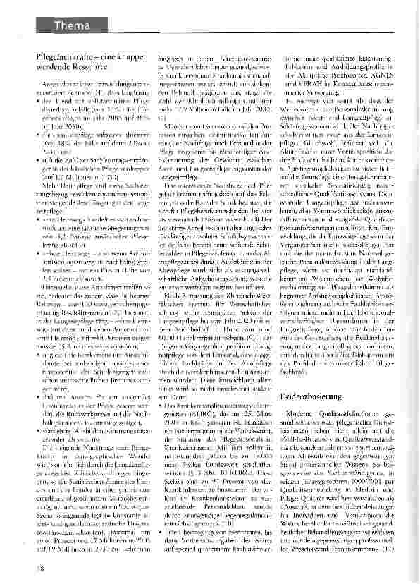 Vorschauseite 2: Care zwischen Haushaltsproduktion und DienstleistungNachfrage und Ausdifferenzierung des Profils von Pflege im demographischen Wandel
